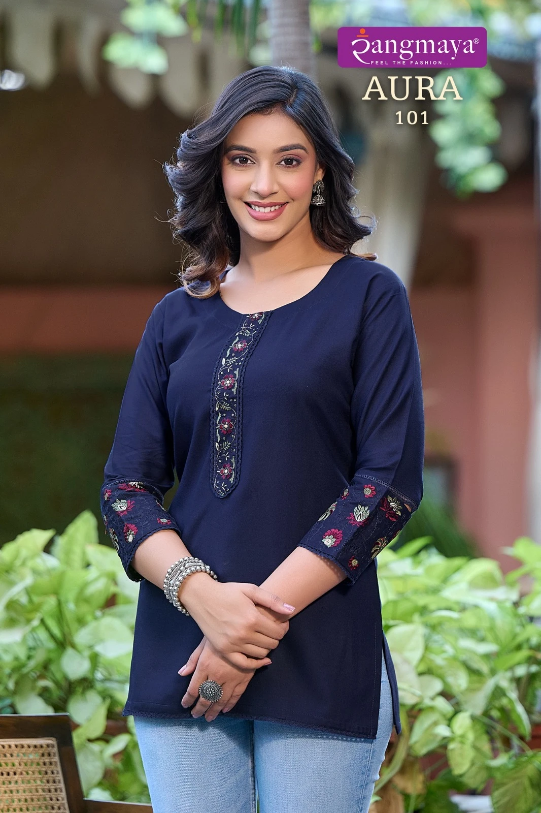Tunic Aura Rayon Wholesale Short Top Catalog — Wholesale, MPA wholesale from Surat — view 2
